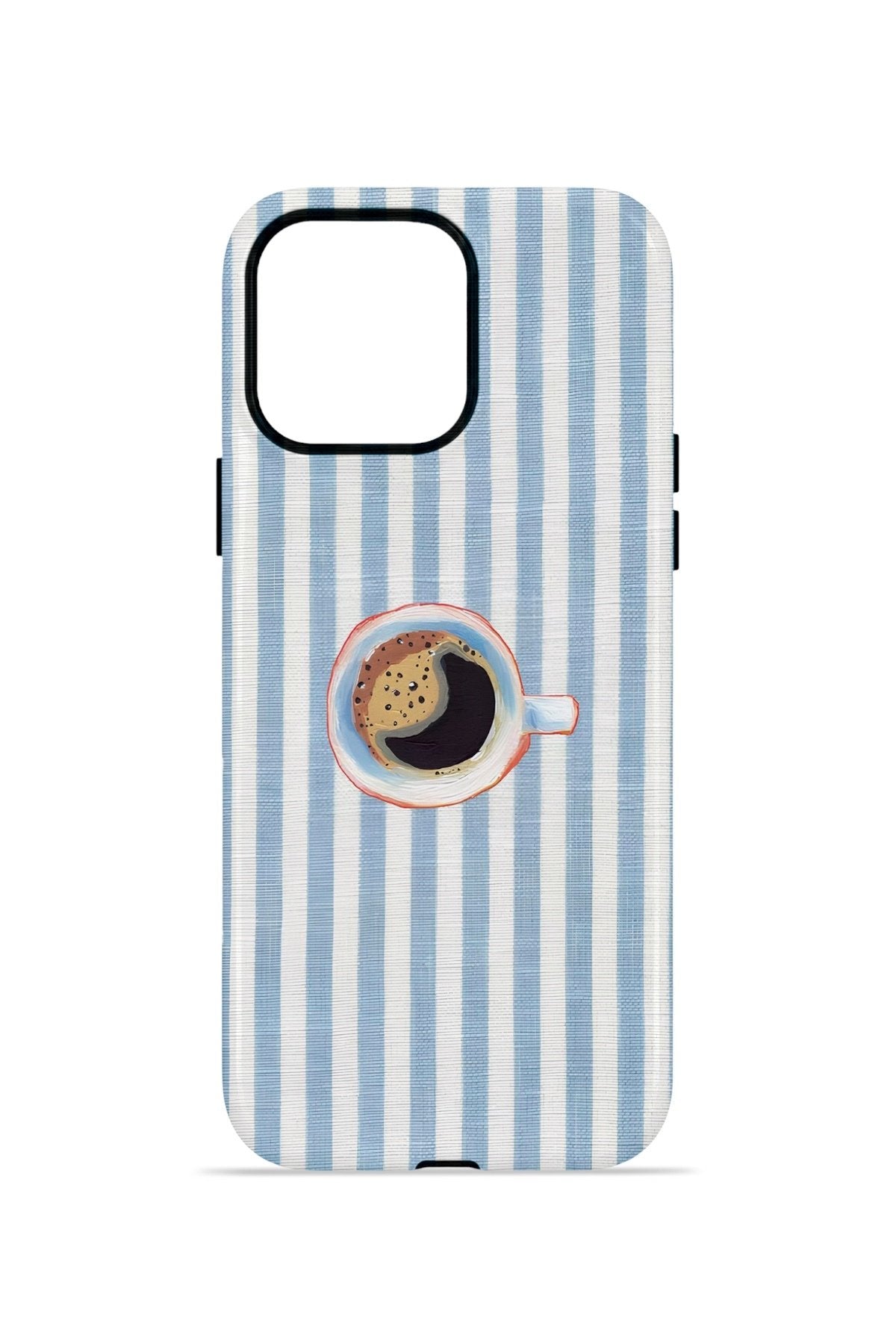 iPhone 12 Pro Vorian Çift Katmanlı MagSafe Kılıf Morning Coffee Stripe