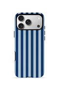 iPhone 17 Pro Vorian Çift Katmanlı Kılıf Navy Riviera Stripe