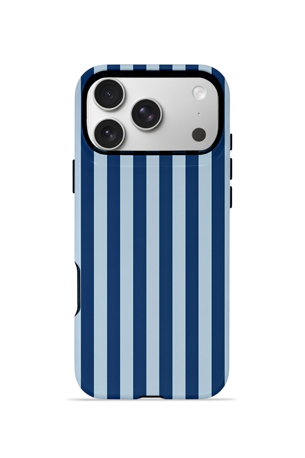 iPhone 17 Pro Vorian Çift Katmanlı Kılıf Navy Riviera Stripe