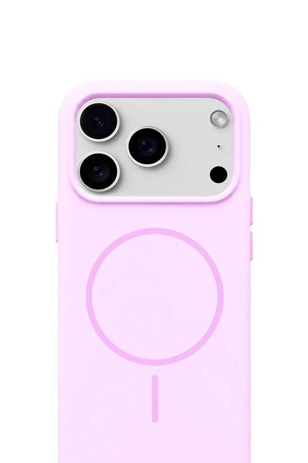 iPhone 17 Pro Max Mag Core Akıllı MagSafe Animasyonlu Silikon Kılıf Lila