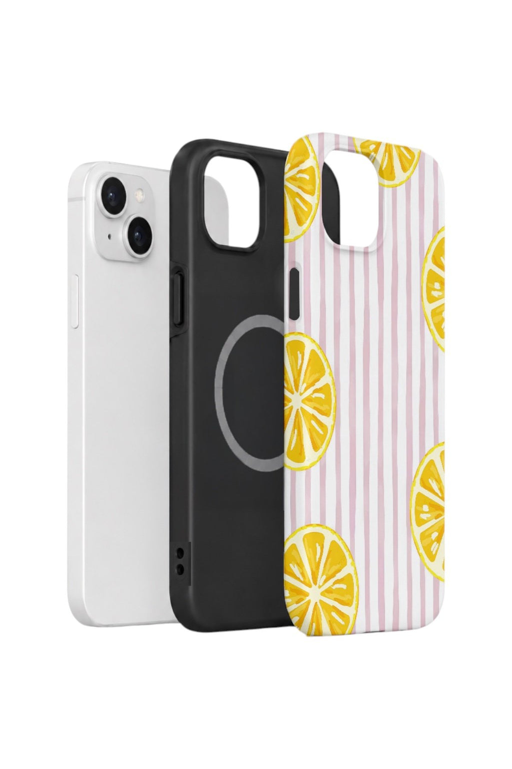 iPhone 13 Vorian Çift Katmanlı MagSafe Kılıf Pink Lemon Window