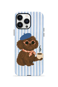 iPhone 14 Pro Vorian Çift Katmanlı Kılıf Cafe Dog Riviera