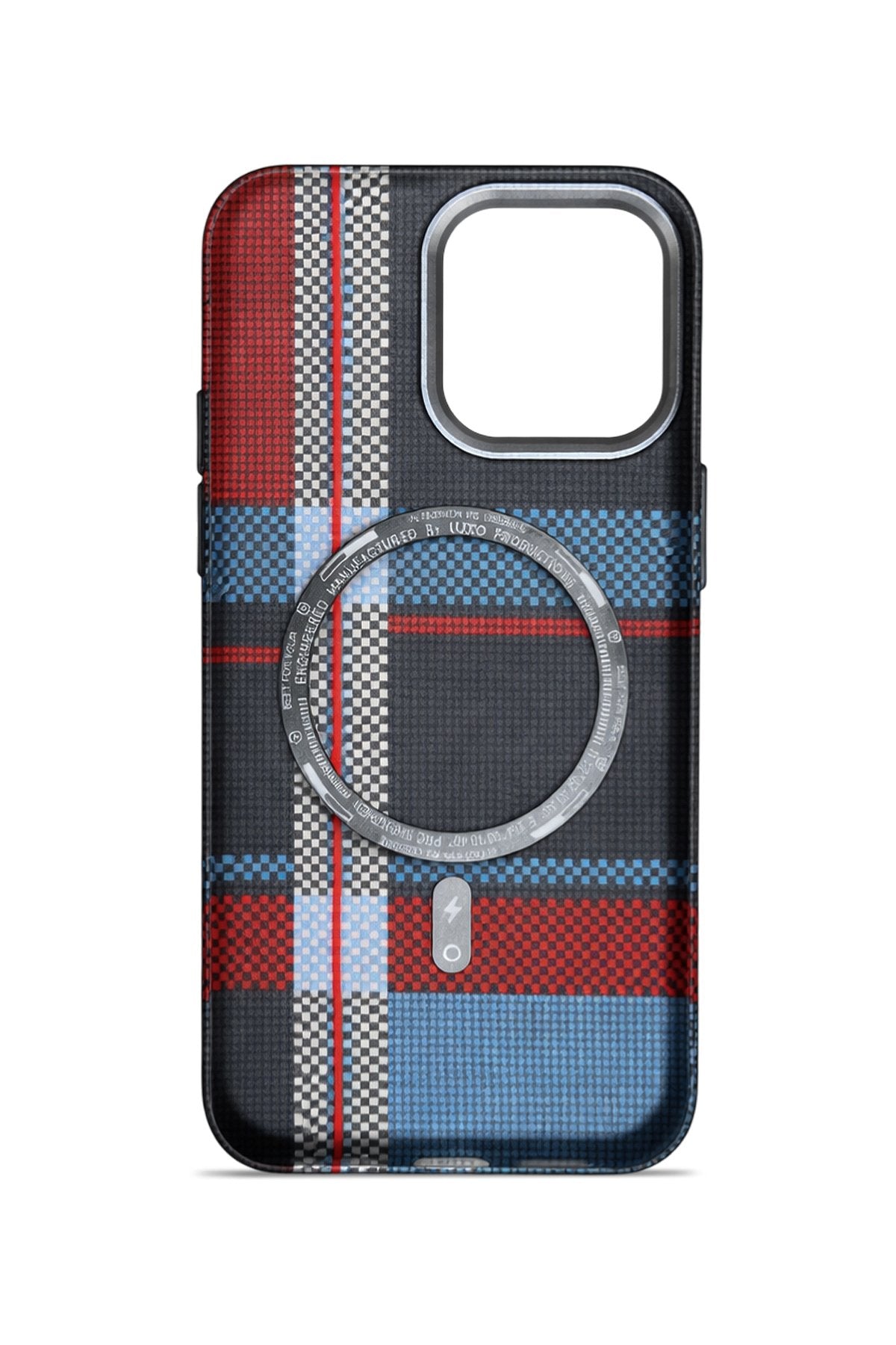 Nox Craft iPhone 15 Plus MagSafe Karbon Kılıf Metro Grid