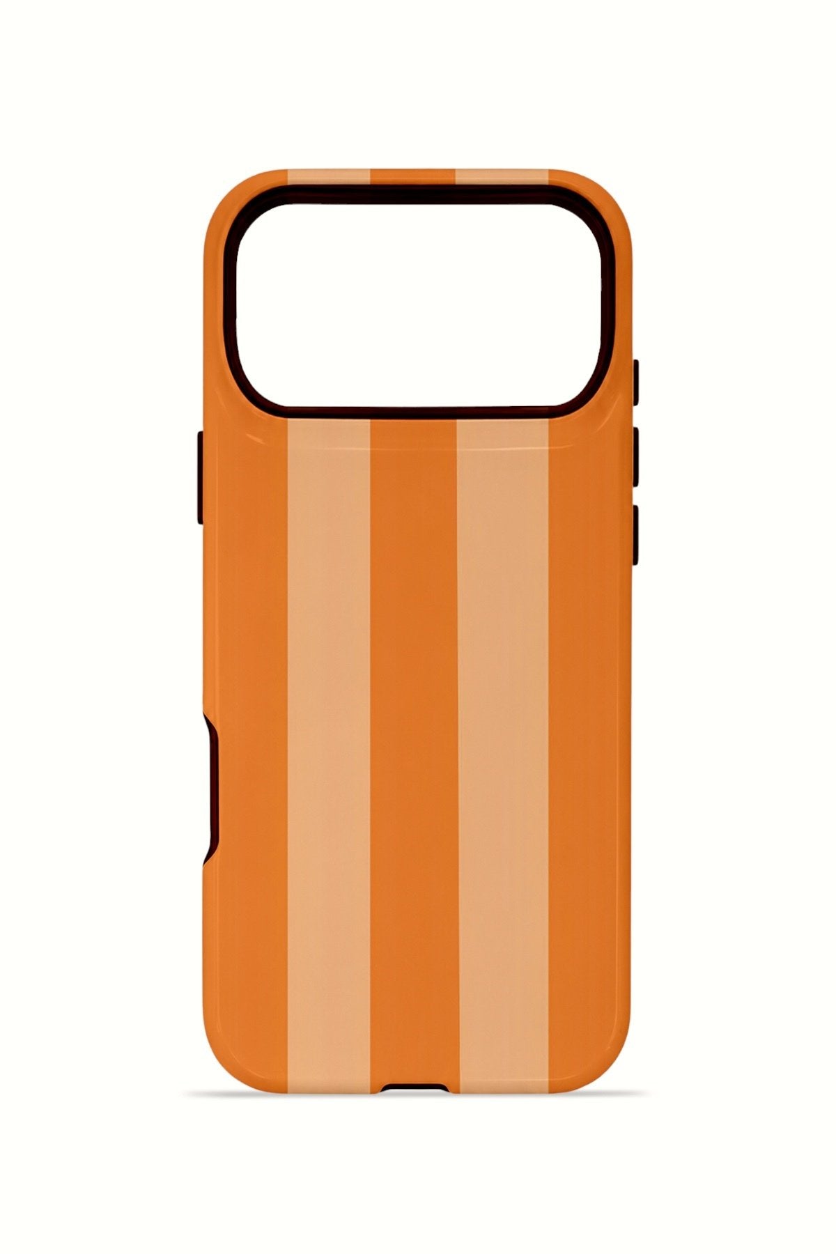 iPhone 17 Pro Max Vorian Çift Katmanlı MagSafe Kılıf Orange Cream Stripe