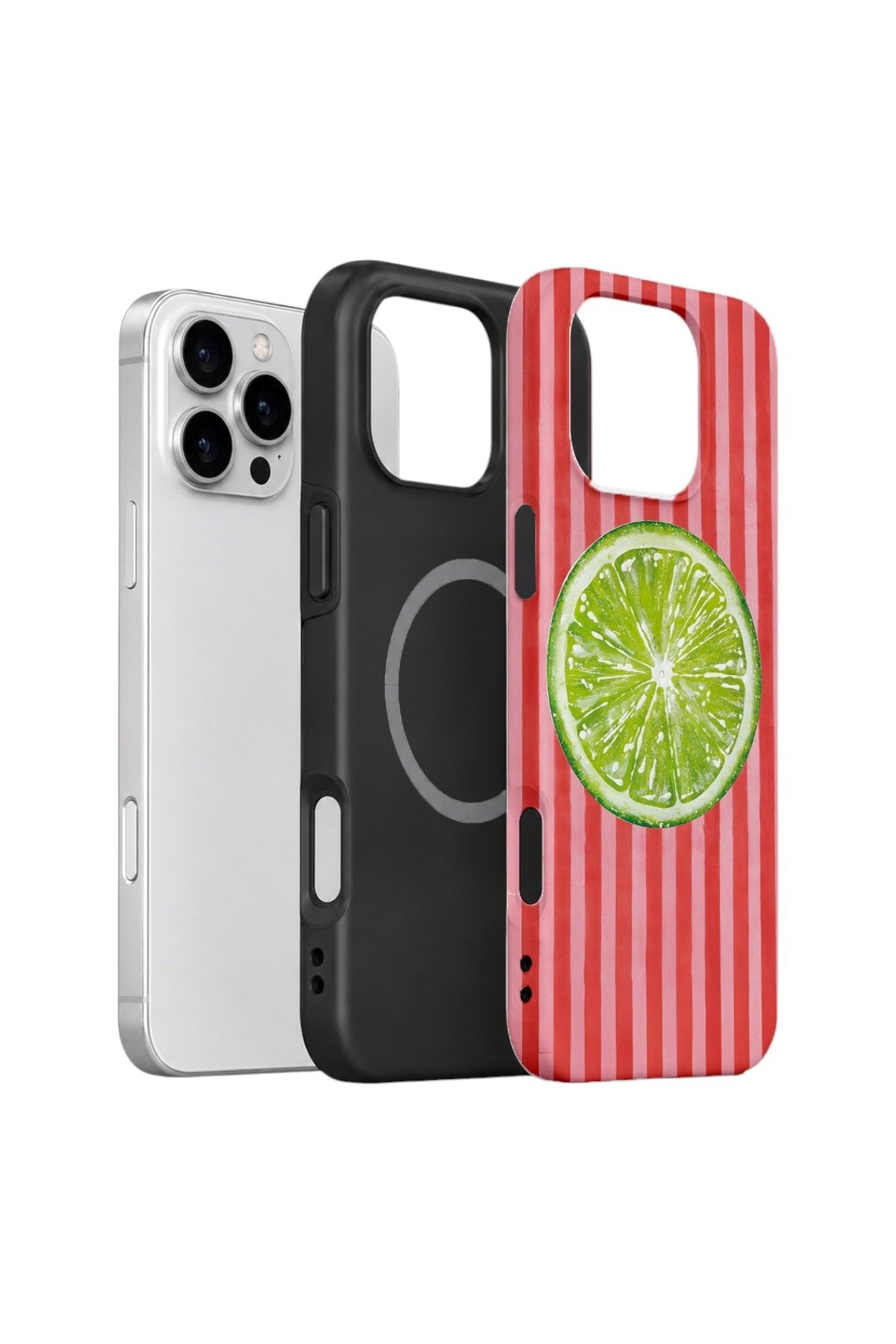 iPhone 16 Pro Vorian Çift Katmanlı MagSafe Kılıf Lime Slice Pop