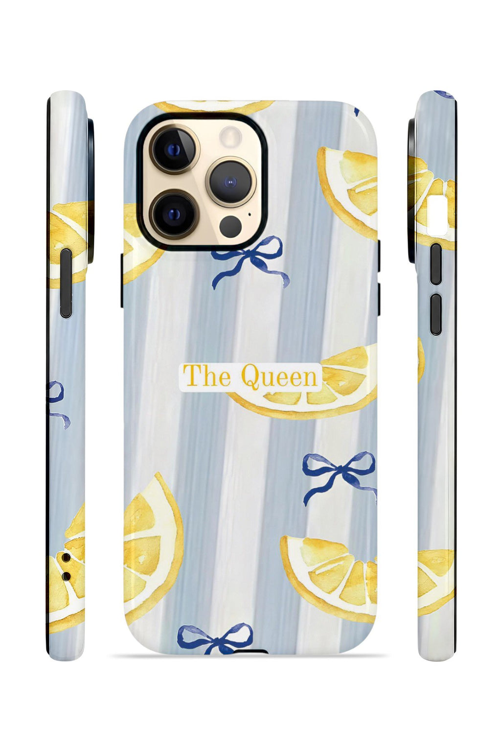 iPhone 13 Pro Max Vorian Çift Katmanlı Kılıf Queen Lemon Bow