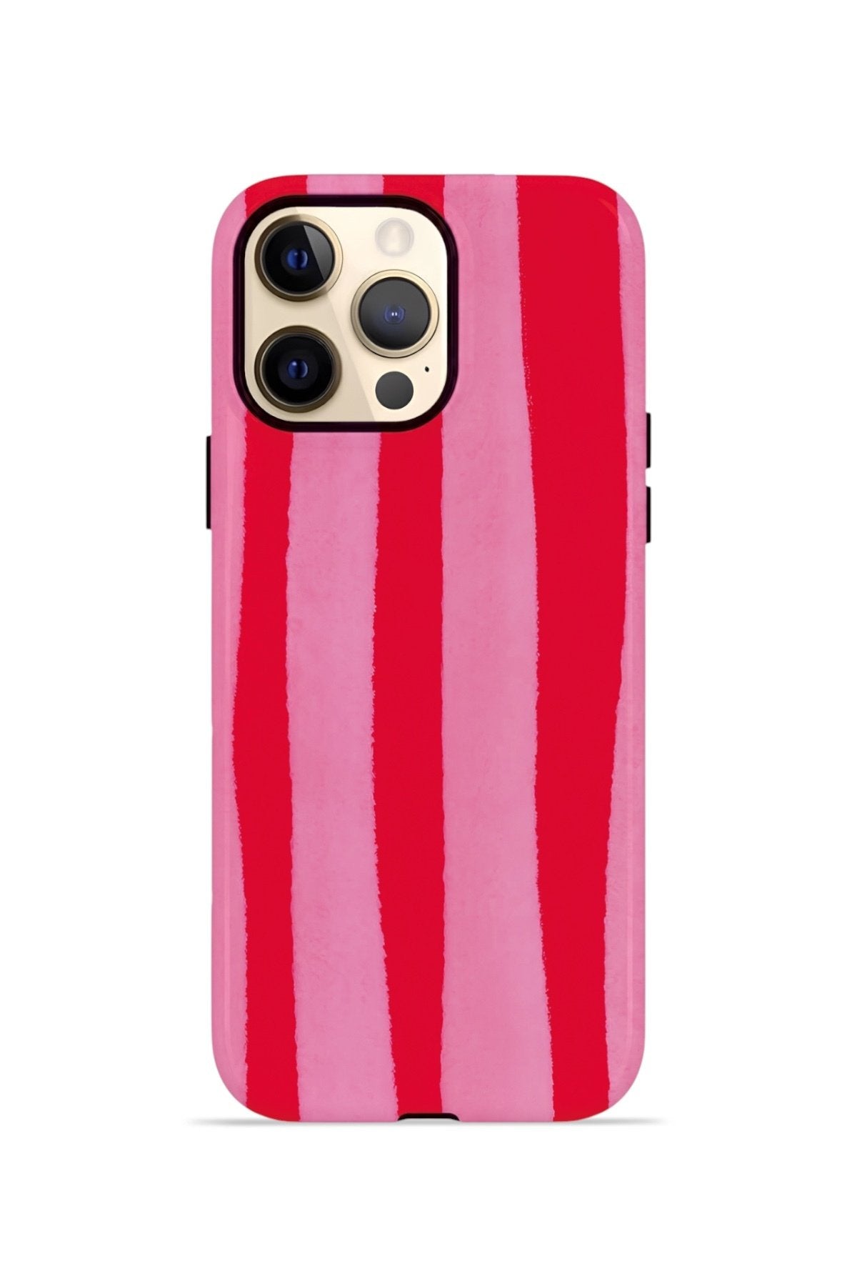 iPhone 12 Pro Vorian Çift Katmanlı MagSafe Kılıf Raspberry Bold Stripe