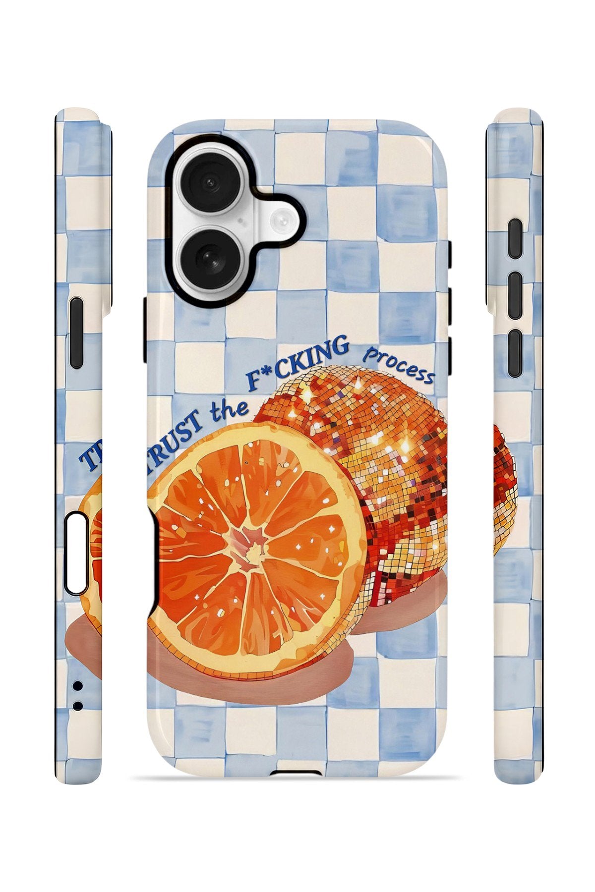 iPhone 17 Vorian Çift Katmanlı MagSafe Kılıf Orange Press Collage