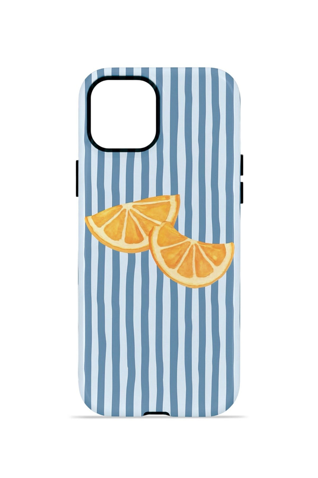 iPhone 14 Plus Vorian Çift Katmanlı Kılıf Blue Orange Slices
