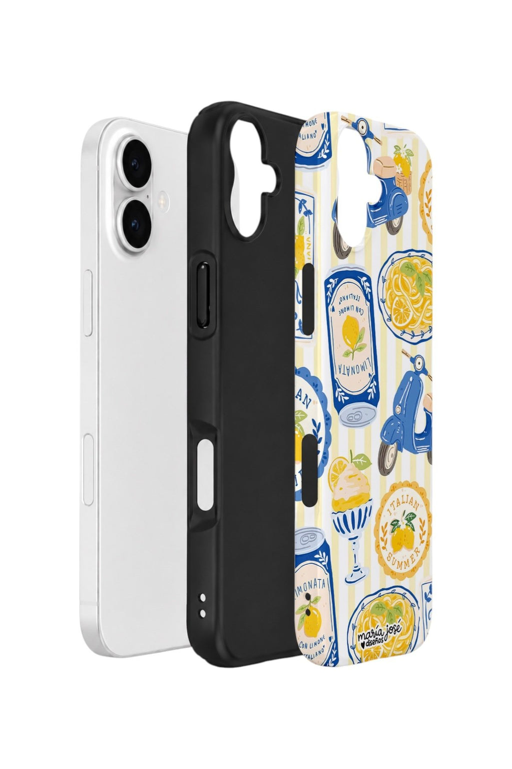 iPhone 16 Plus Vorian Çift Katmanlı Kılıf Italian Tableware