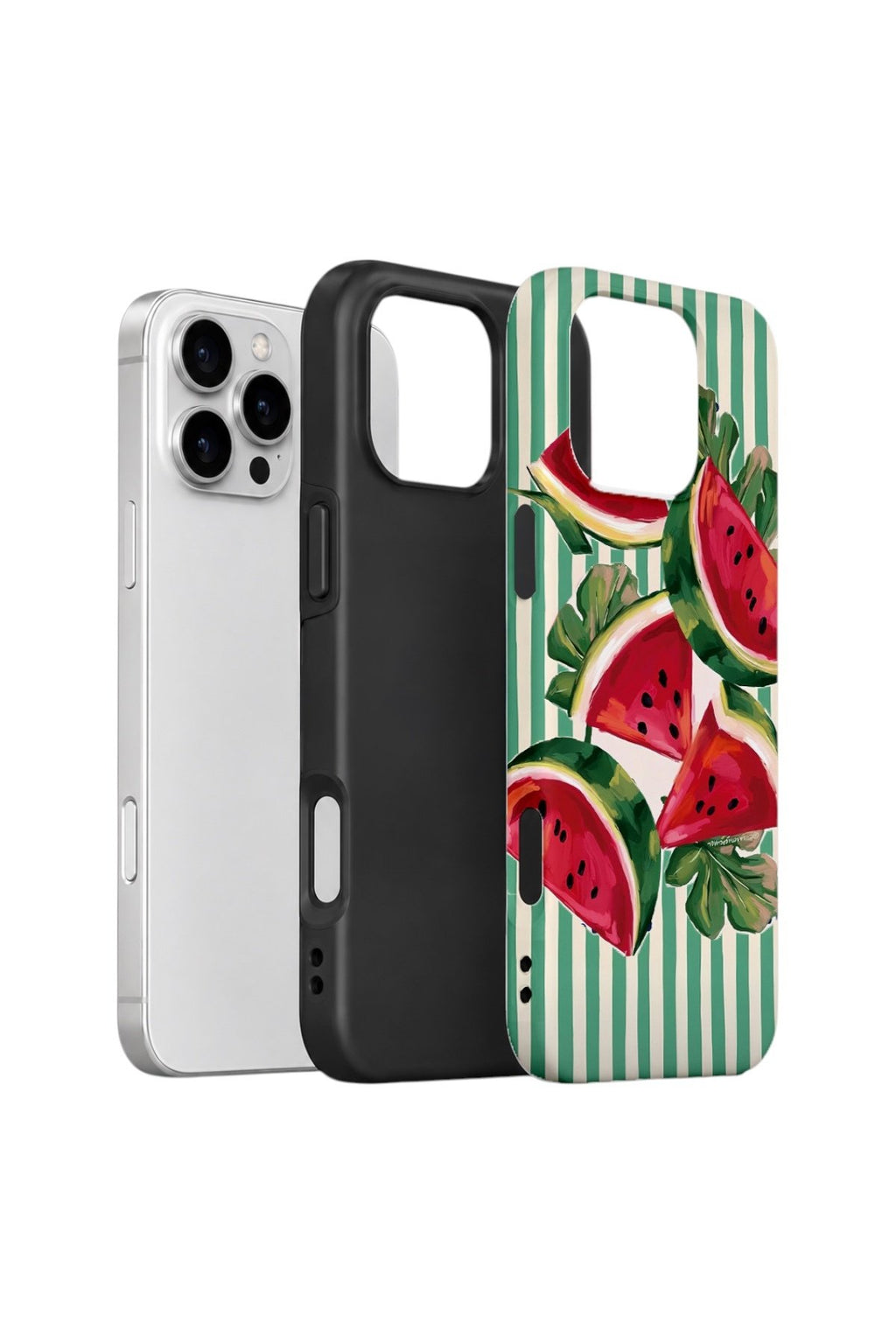iPhone 16 Pro Max Vorian Çift Katmanlı Kılıf Watermelon Cabana