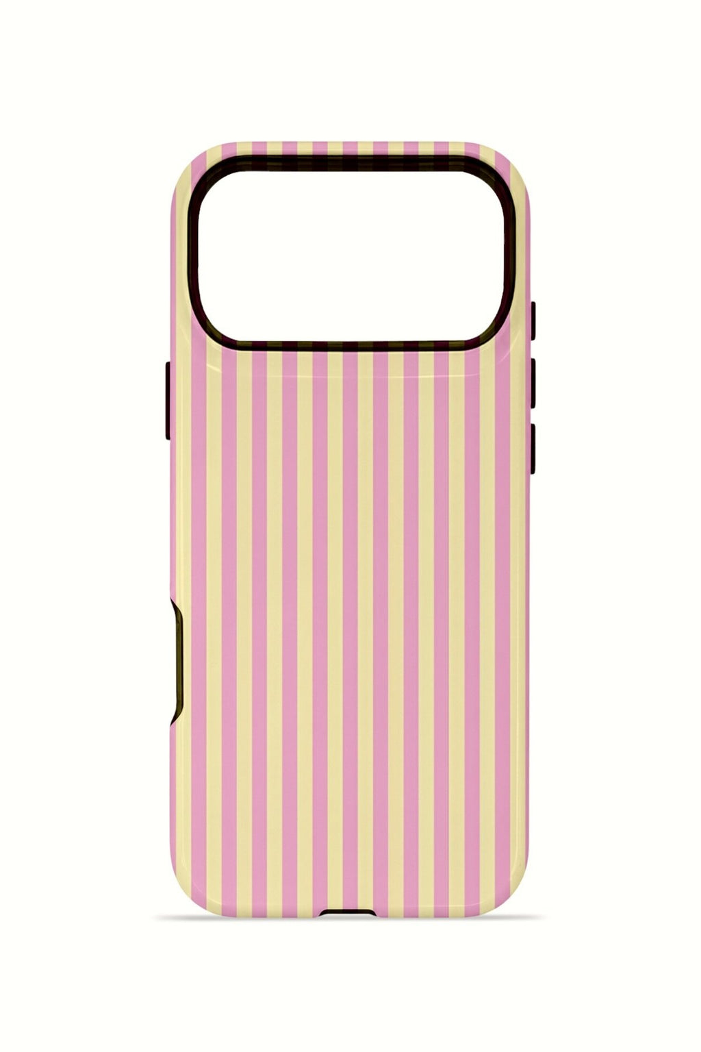 iPhone 17 Pro Vorian Çift Katmanlı MagSafe Kılıf Lemon Candy Pinstripe