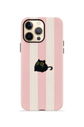 iPhone 12 Pro Max Vorian Çift Katmanlı Kılıf Midnight Cat Stripe