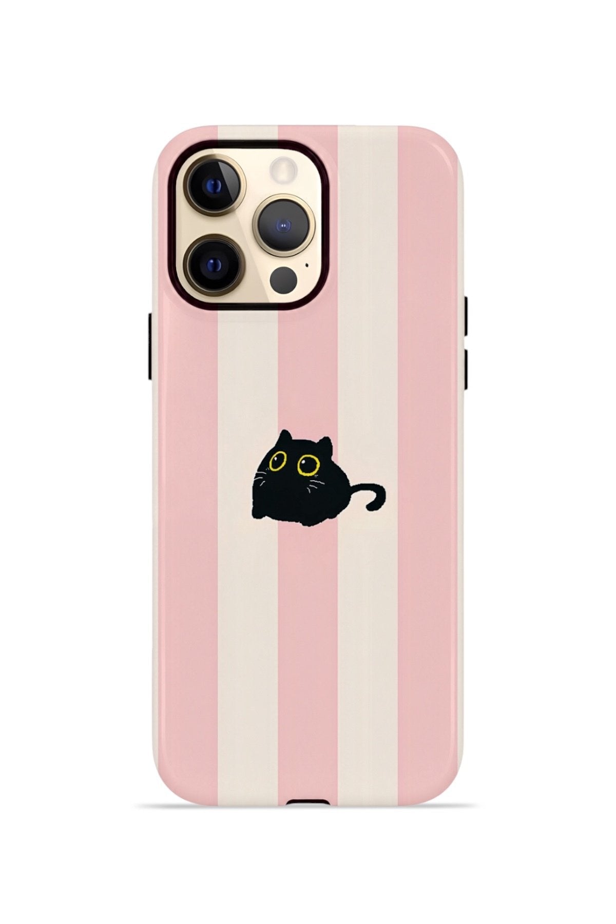 iPhone 12 Pro Max Vorian Çift Katmanlı Kılıf Midnight Cat Stripe