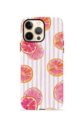 iPhone 12 Pro Max Vorian Çift Katmanlı Kılıf Pink Grapefruit Garden