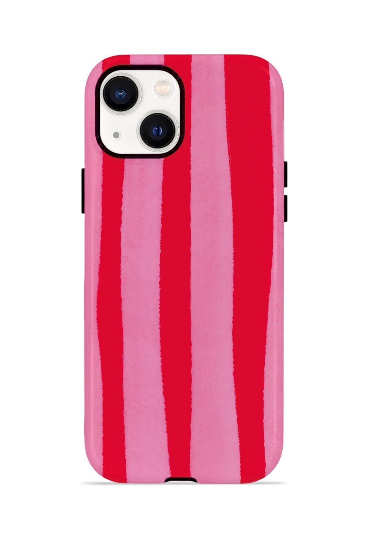 iPhone 15 Plus Vorian Çift Katmanlı Kılıf Raspberry Bold Stripe