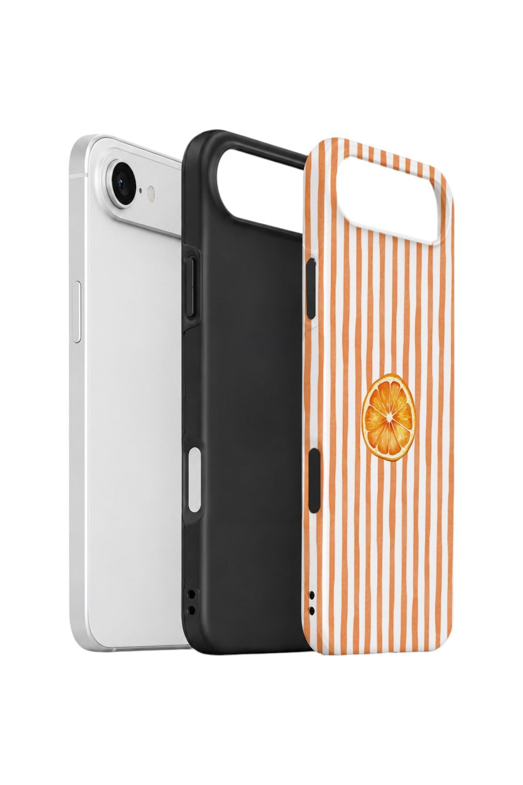 iPhone 17 Air Vorian Çift Katmanlı Kılıf Orange Slice Stripe