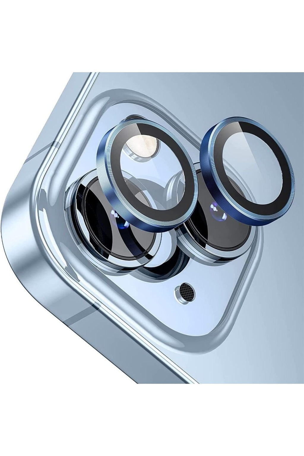 iPhone 13 Sapphire Lens Koruyucu Mavi