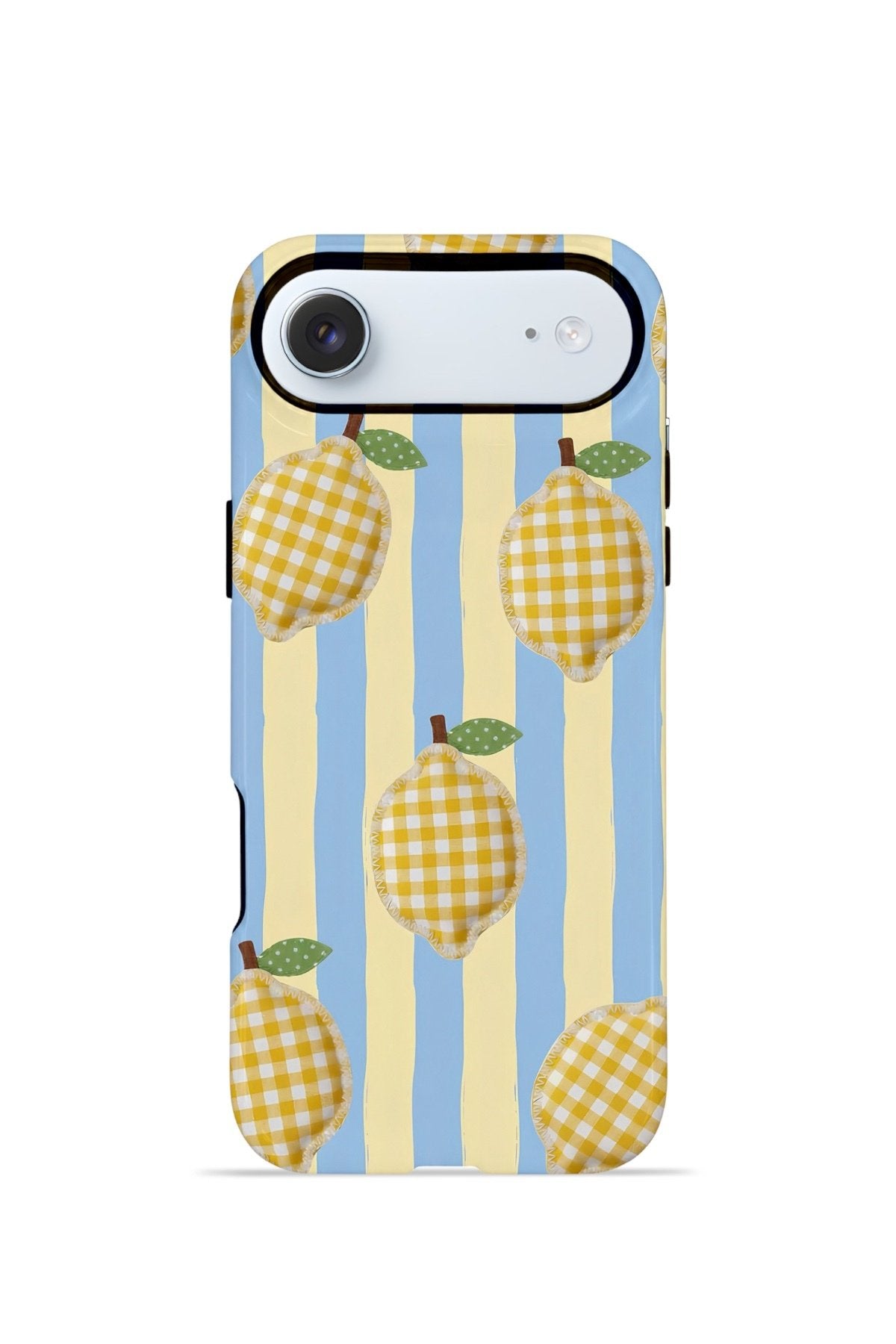 iPhone 17 Air Vorian Çift Katmanlı Kılıf Gingham Lemon Grove