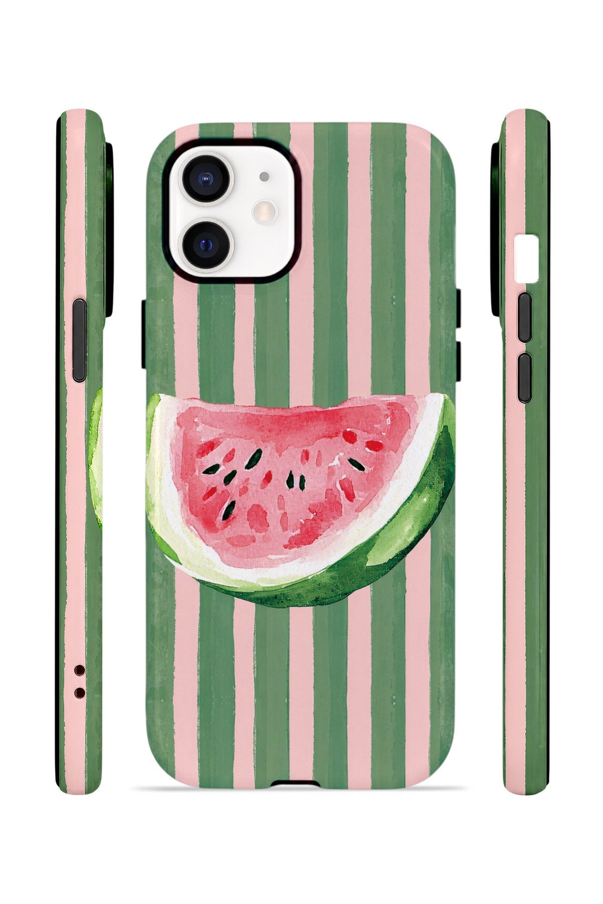 iPhone 11 Vorian Çift Katmanlı MagSafe Kılıf Watermelon Postcard
