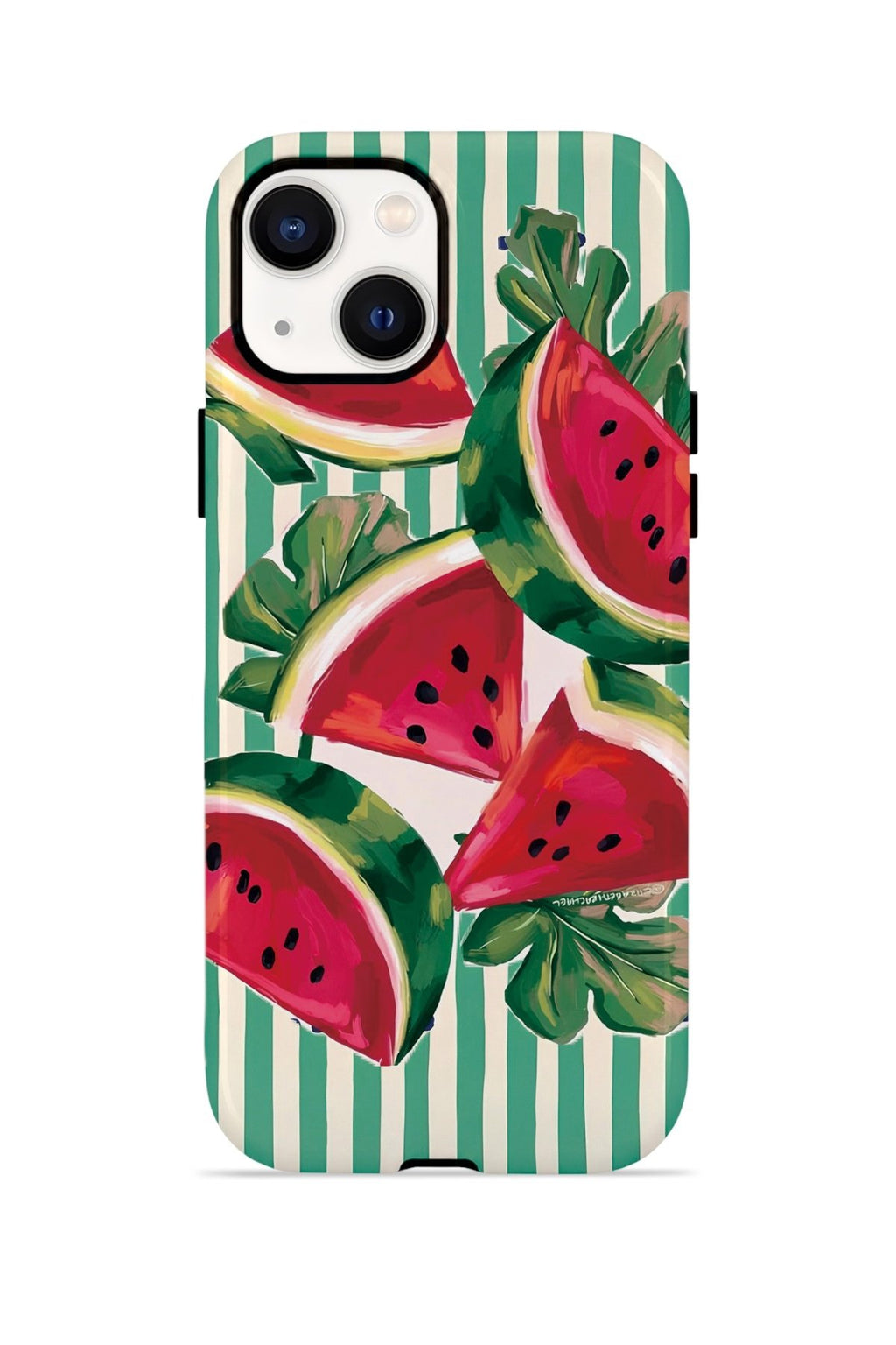 iPhone 14 Vorian Çift Katmanlı Kılıf Watermelon Cabana