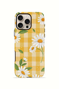 iPhone 16 Pro Vorian Çift Katmanlı MagSafe Kılıf Daisy Picnic Gingham
