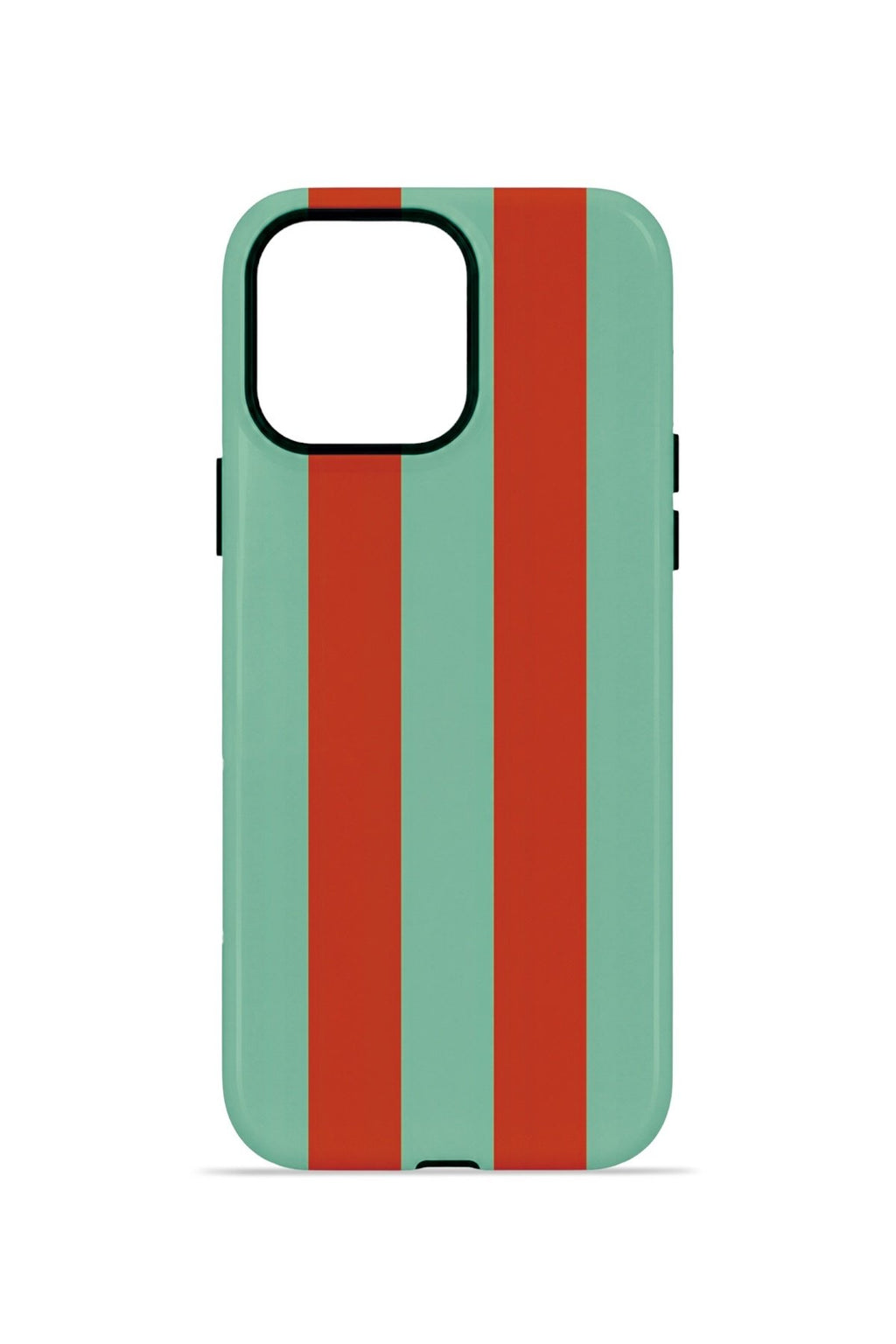 iPhone 13 Pro Vorian Çift Katmanlı Kılıf Terracotta Mint Stripe