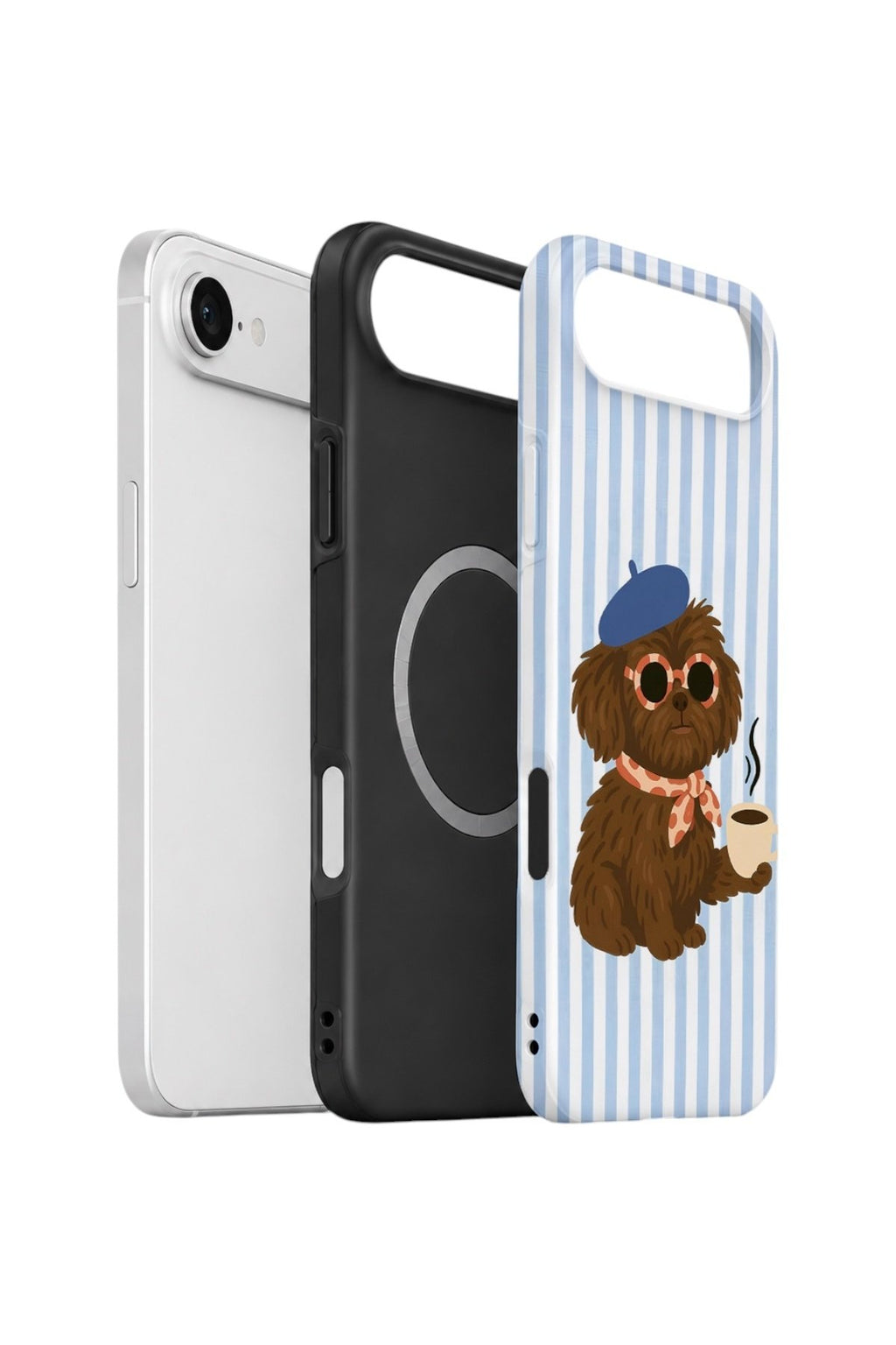 iPhone 17 Air Vorian Çift Katmanlı MagSafe Kılıf Cafe Dog Riviera