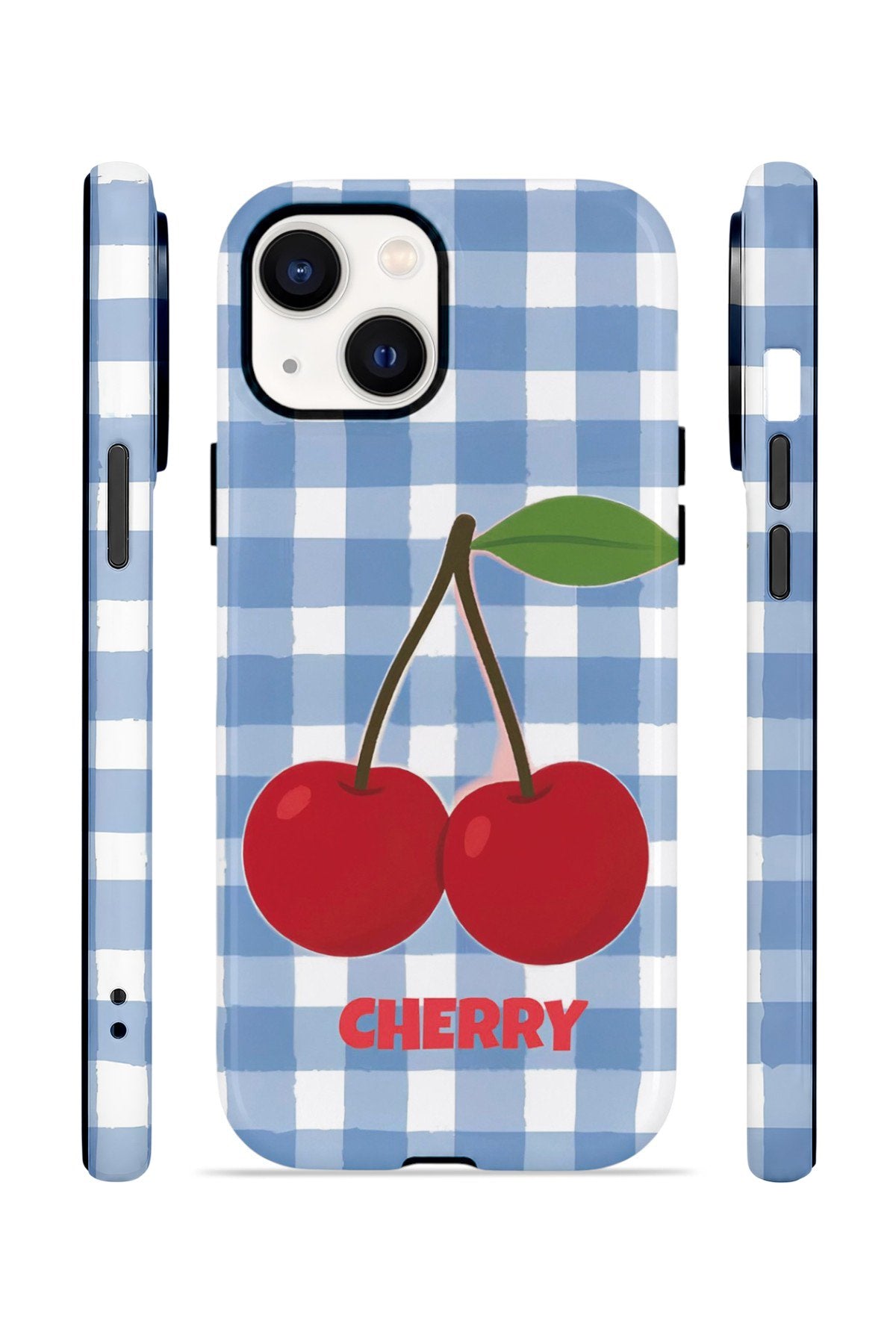 iPhone 15 Vorian Çift Katmanlı Kılıf Cherry Picnic