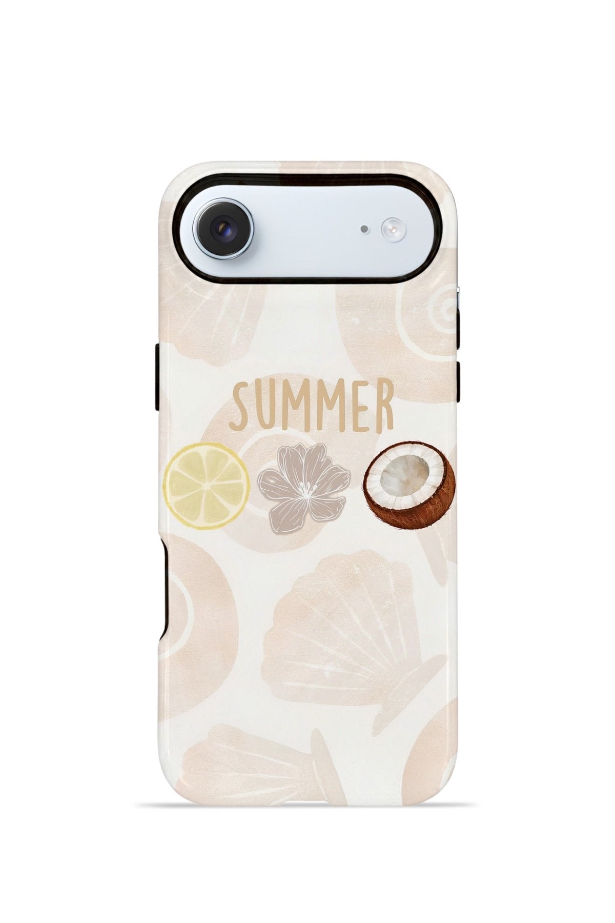 iPhone 17 Air Vorian Çift Katmanlı Kılıf Coconut Summer Notes
