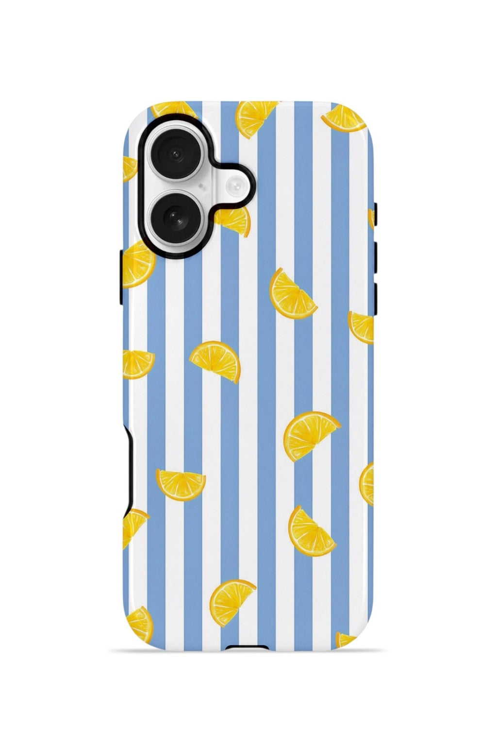 iPhone 16 Plus Vorian Çift Katmanlı Kılıf Lemon Confetti Blue