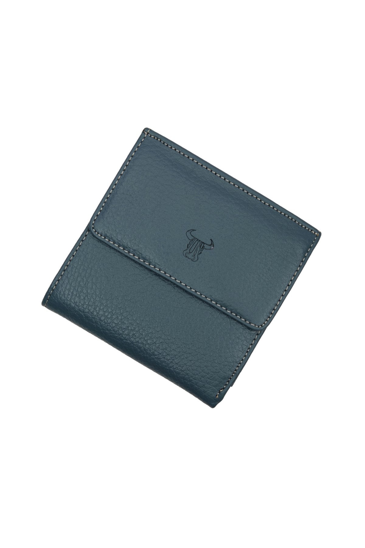 Mint Yeşili Bozuk Para Gözlü Hakiki Deri Mini Unisex Cüzdan Kartlık