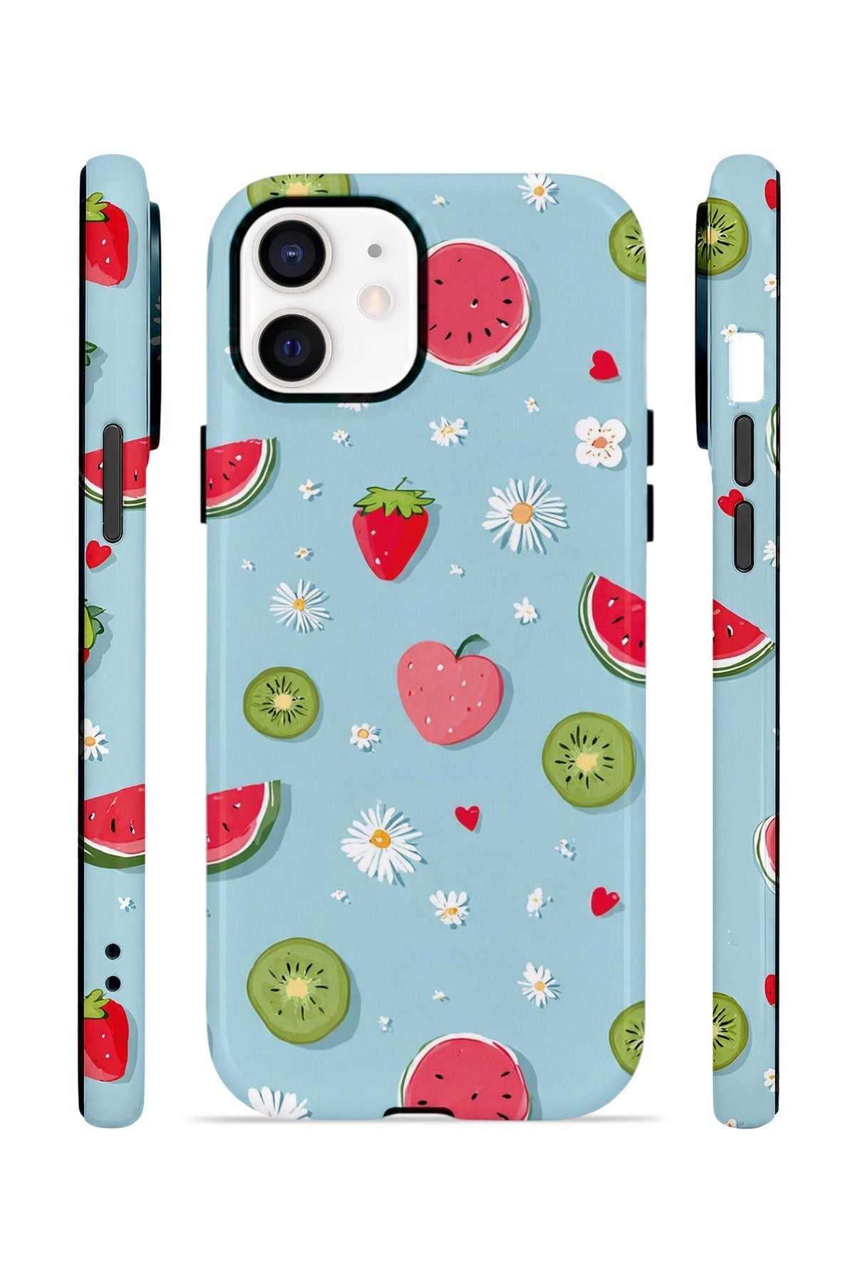 iPhone 11 Vorian Çift Katmanlı MagSafe Kılıf Fruit Confetti Sky