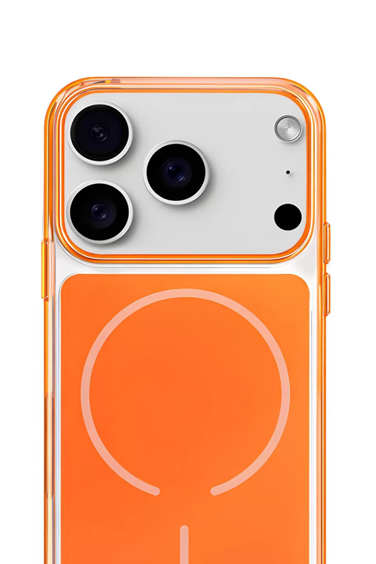 iPhone 17 Pro Max AuraShield MagSafe Kılıf Orange Frame