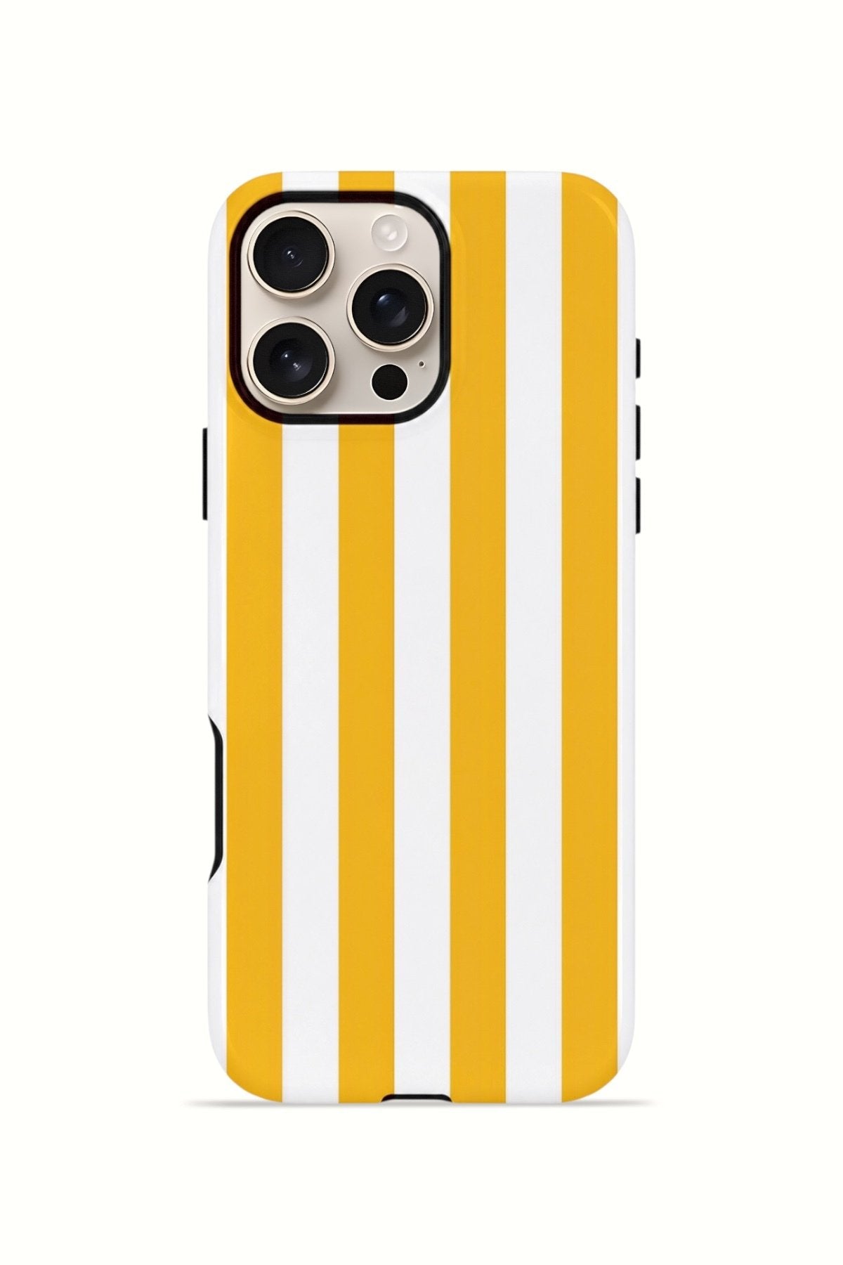 iPhone 16 Pro Max Vorian Çift Katmanlı Kılıf Golden Riviera Stripe