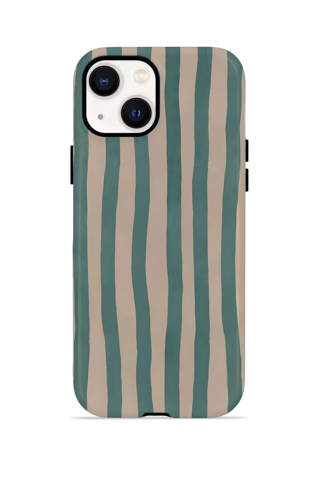 iPhone 14 Vorian Çift Katmanlı Kılıf Sage Riviera Stripe