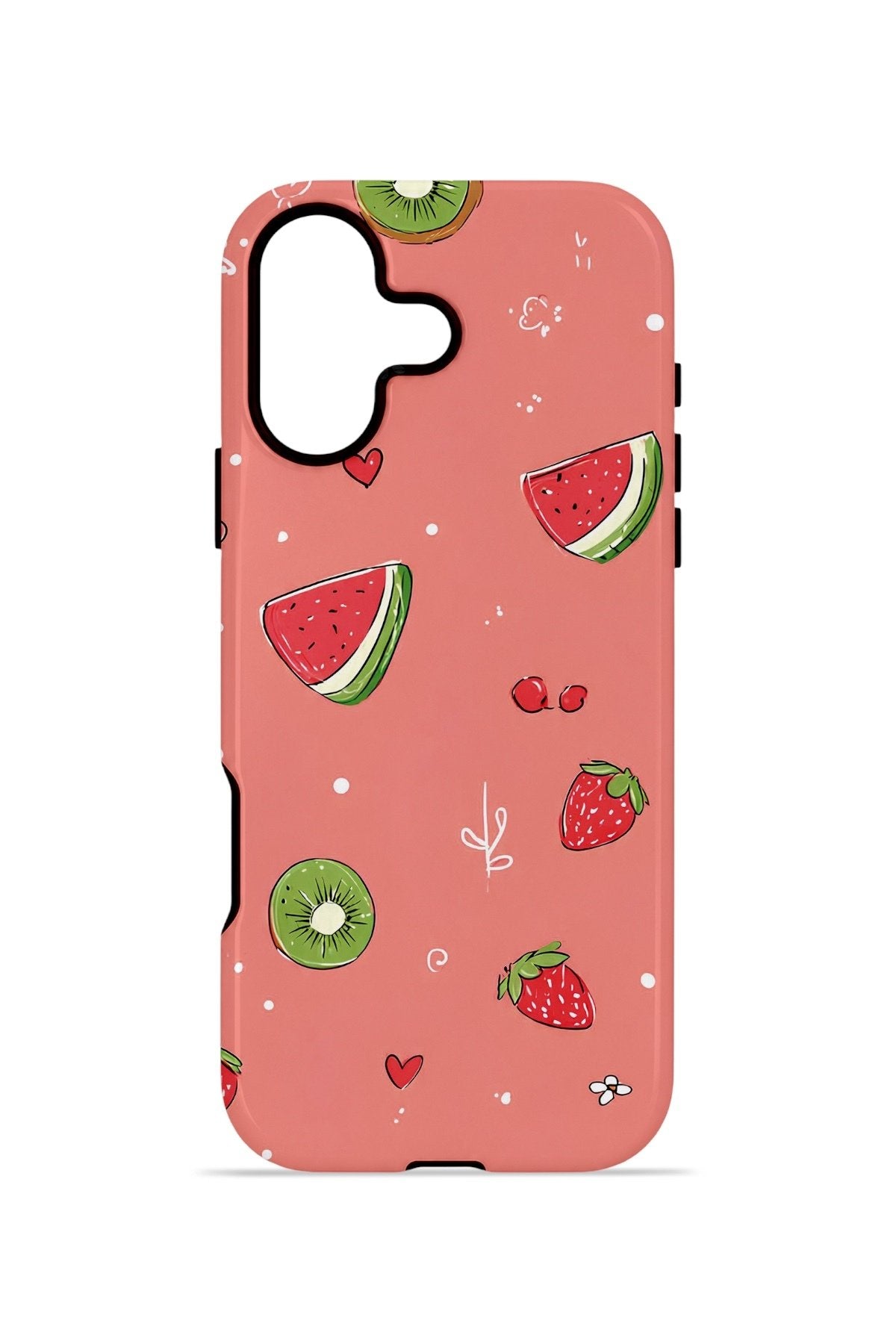 iPhone 16 Vorian Çift Katmanlı Kılıf Summer Fruit Crush