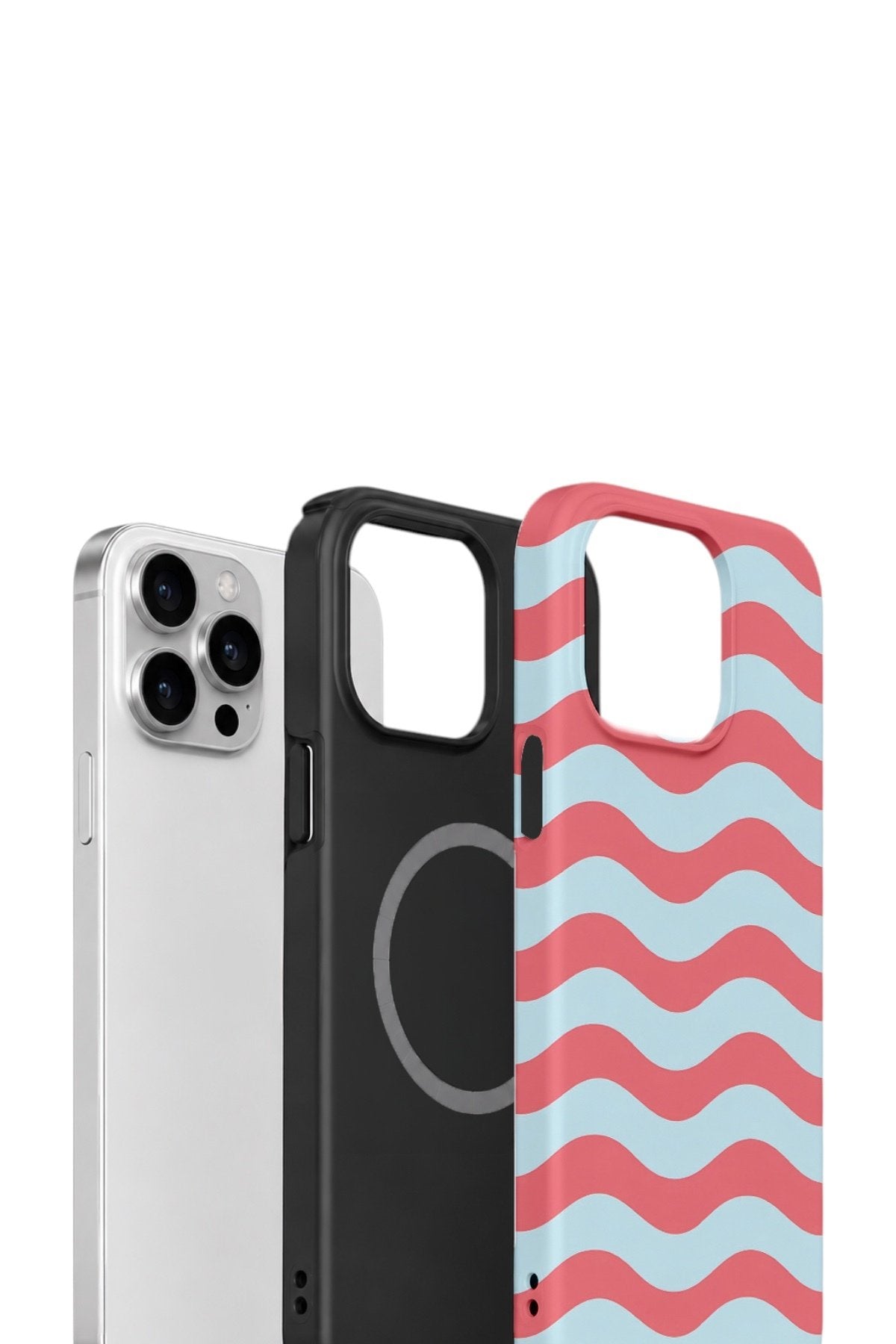 iPhone 13 Pro Vorian Çift Katmanlı MagSafe Kılıf Retro Wave Candy