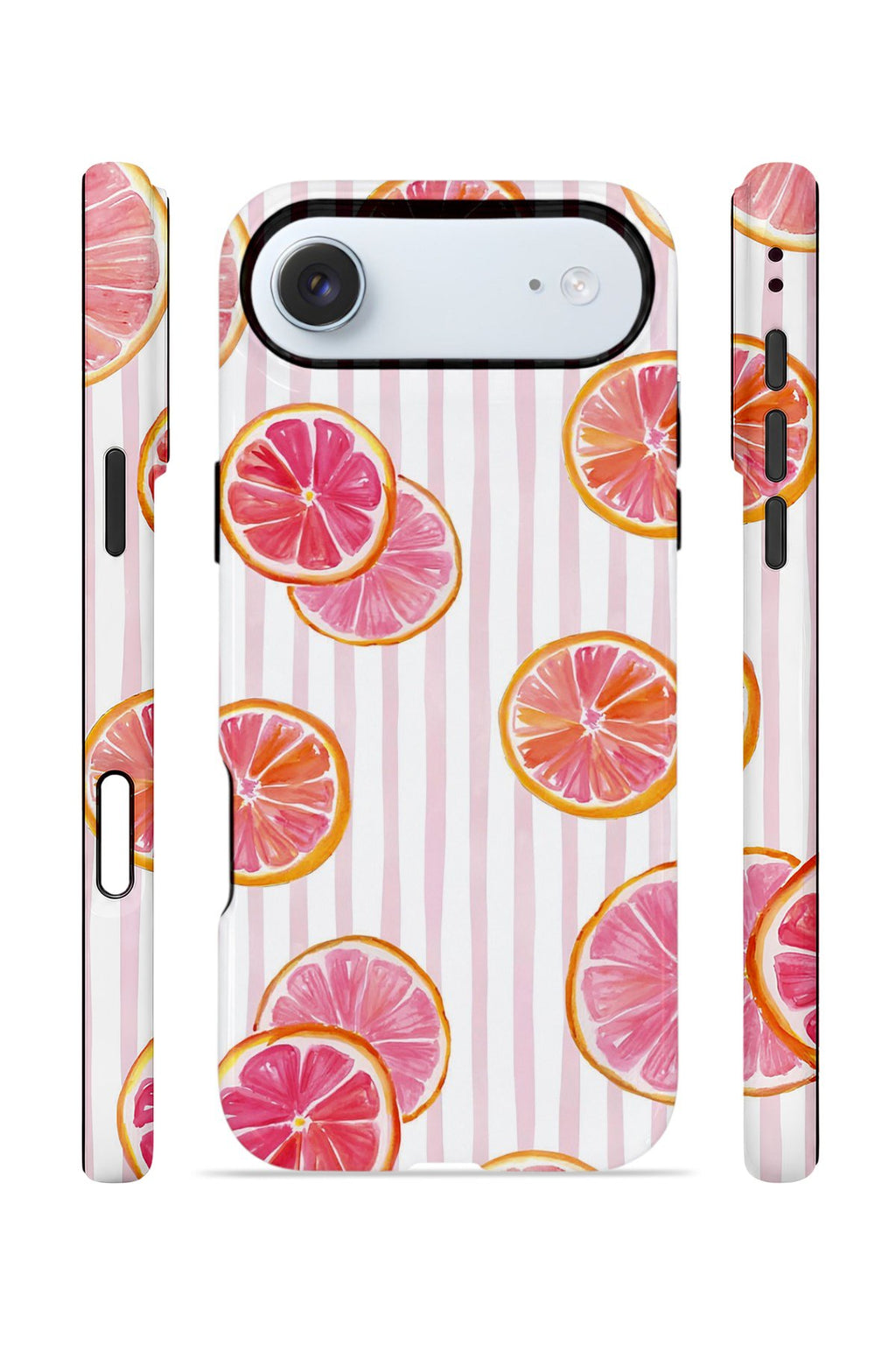 iPhone 17 Air Vorian Çift Katmanlı Kılıf Pink Grapefruit Garden