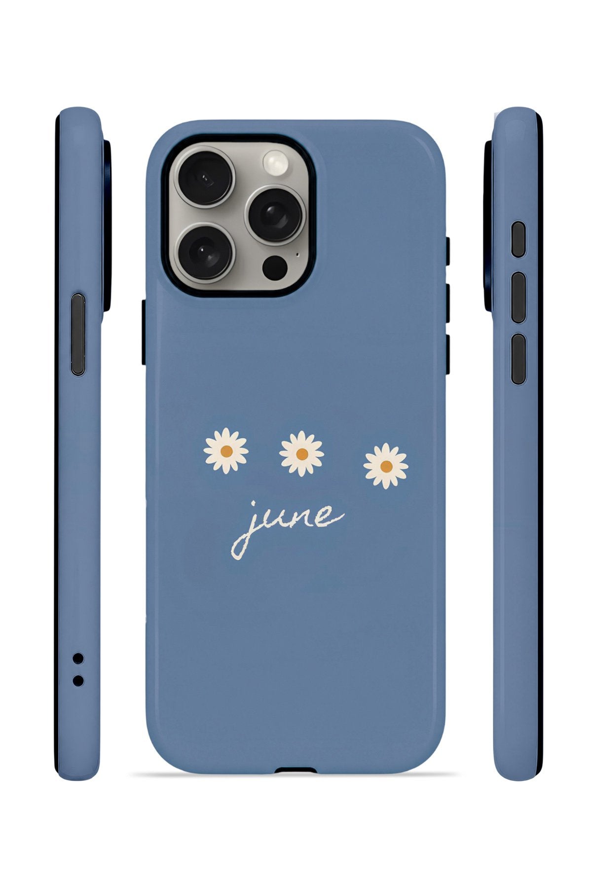 iPhone 15 Pro Vorian Çift Katmanlı MagSafe Kılıf June Daisy Blue