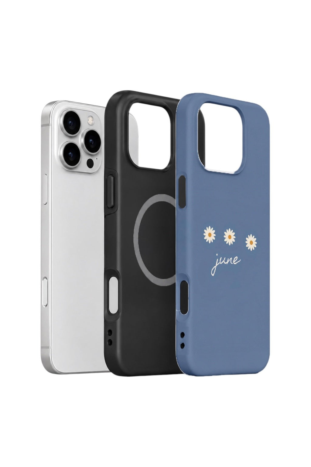 iPhone 16 Pro Max Vorian Çift Katmanlı MagSafe Kılıf June Daisy Blue