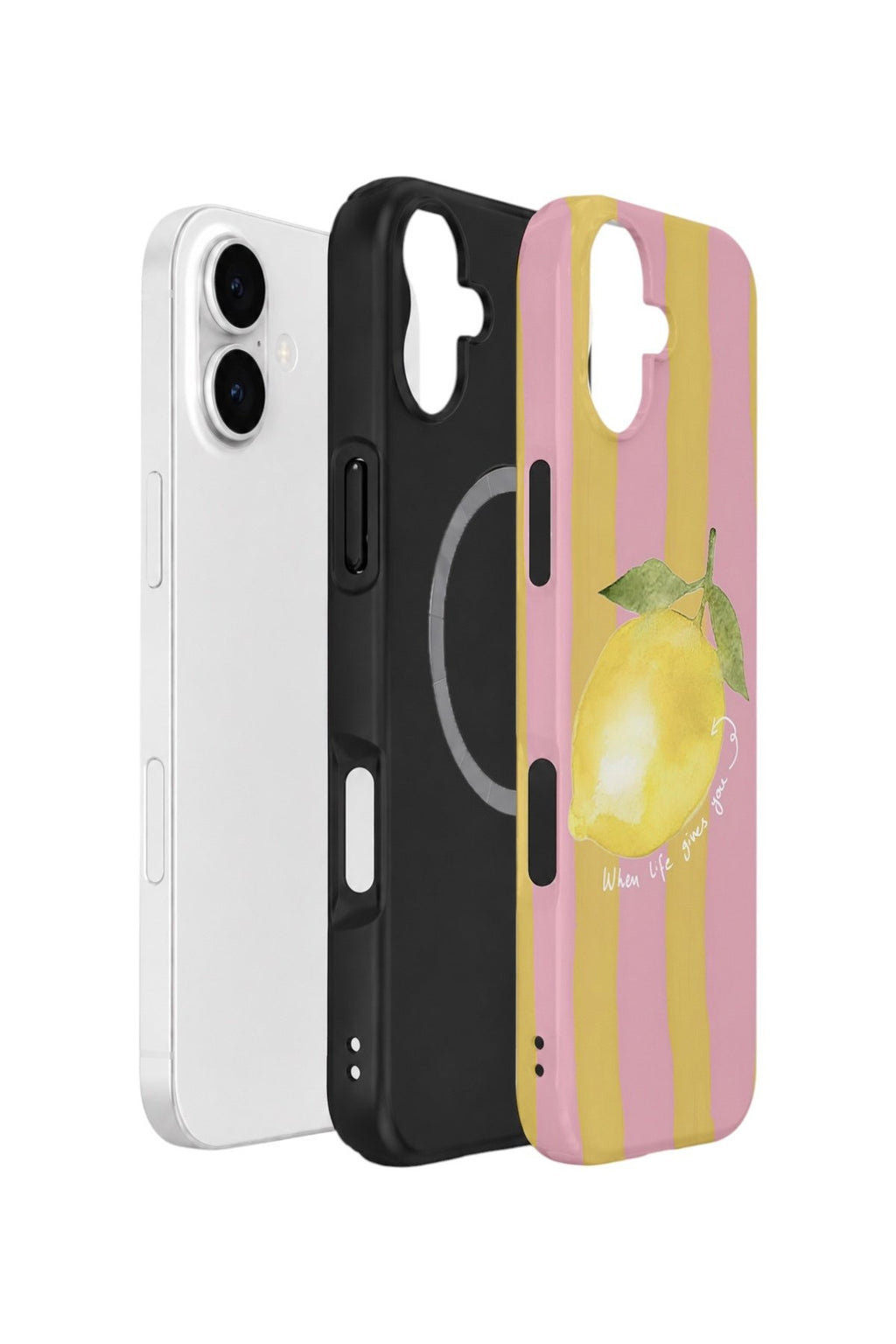 iPhone 16 Plus Vorian Çift Katmanlı MagSafe Kılıf Pink Lemon Muse