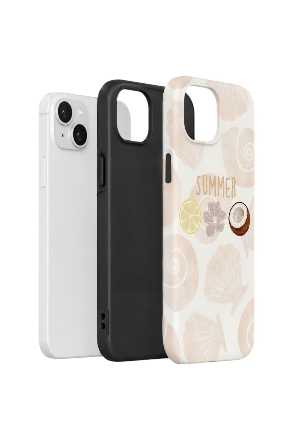 iPhone 15 Plus Vorian Çift Katmanlı Kılıf Coconut Summer Notes