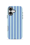 iPhone 16 Plus Vorian Çift Katmanlı Kılıf Blue Gelato Stripe