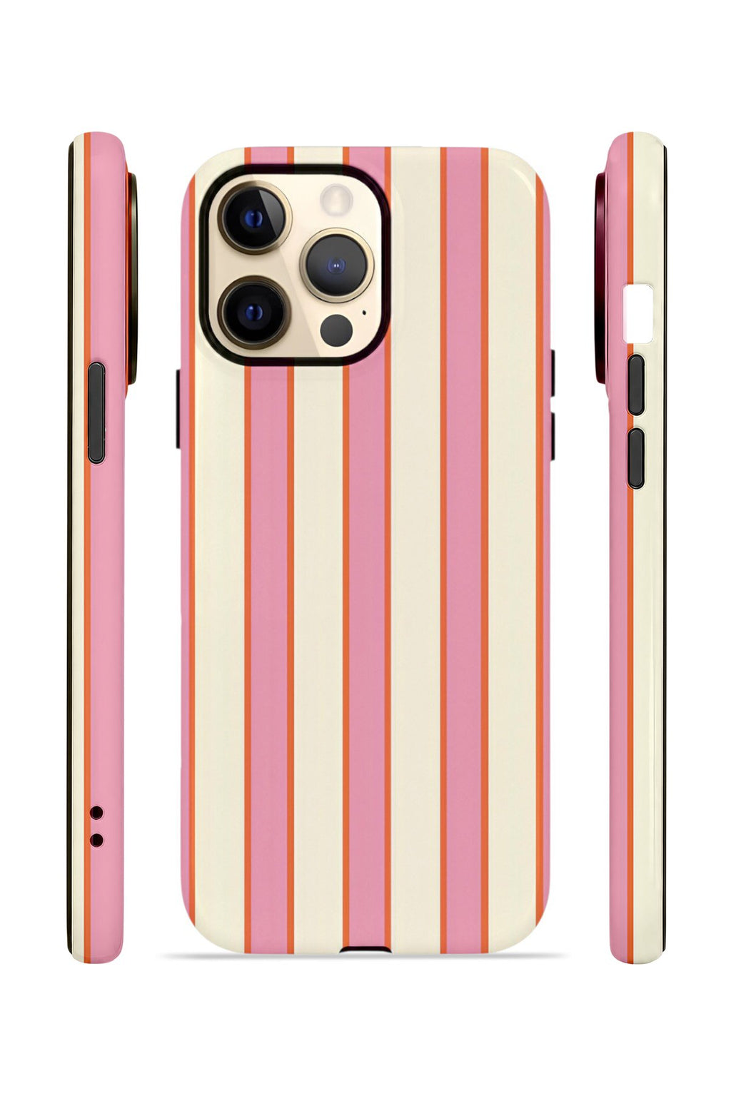 iPhone 13 Pro Vorian Çift Katmanlı MagSafe Kılıf Sunset Candy Stripe