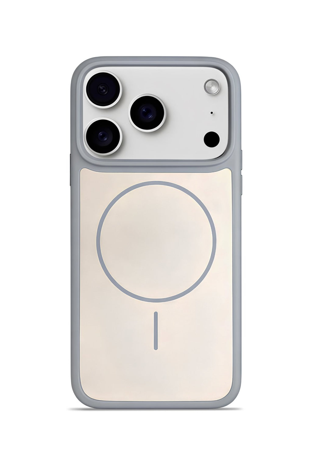 iPhone 17 Pro Max Premium Soft Magsafe Silikon Kılıf Gri