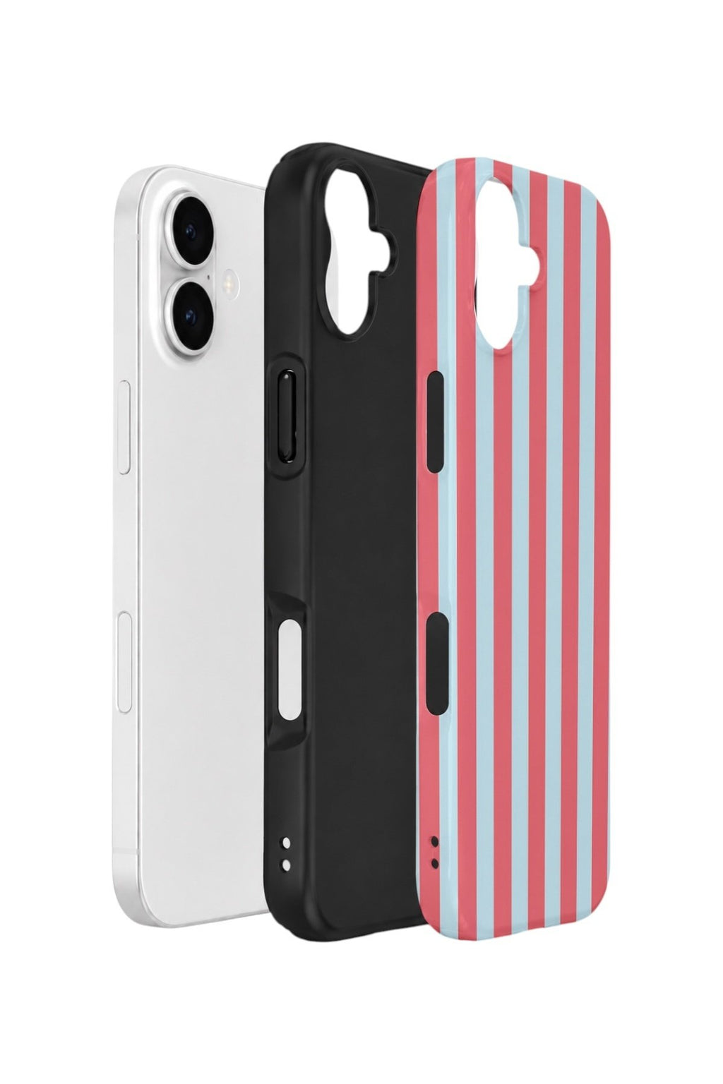 iPhone 16 Plus Vorian Çift Katmanlı Kılıf Poolside Candy Stripe