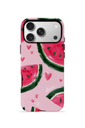 iPhone 17 Pro Vorian Çift Katmanlı Kılıf Watermelon Hearts
