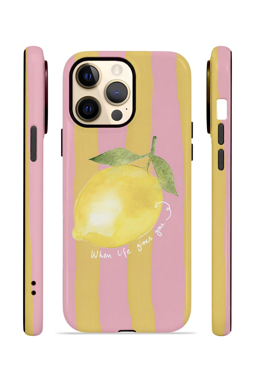 iPhone 12 Pro Max Vorian Çift Katmanlı Kılıf Pink Lemon Muse