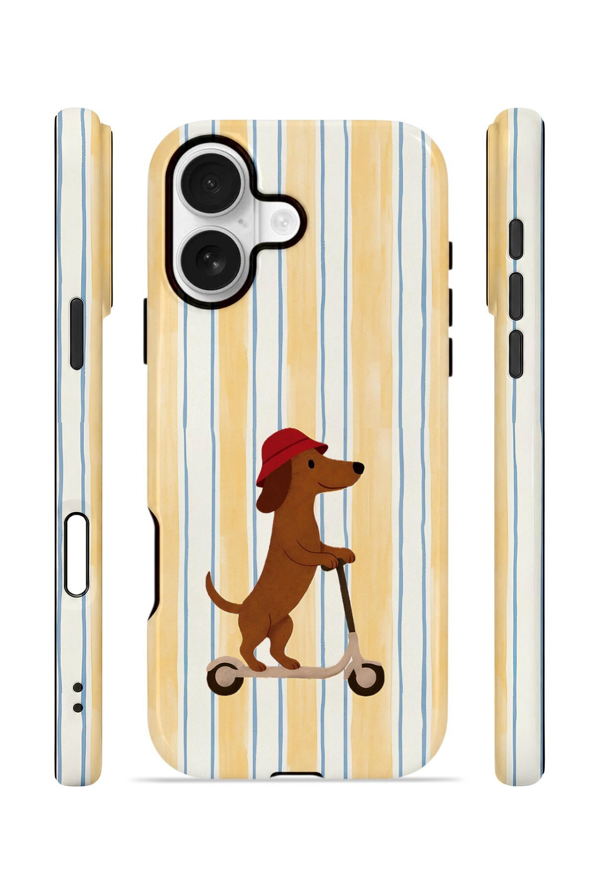 iPhone 16 Vorian Çift Katmanlı MagSafe Kılıf Dachshund Riviera